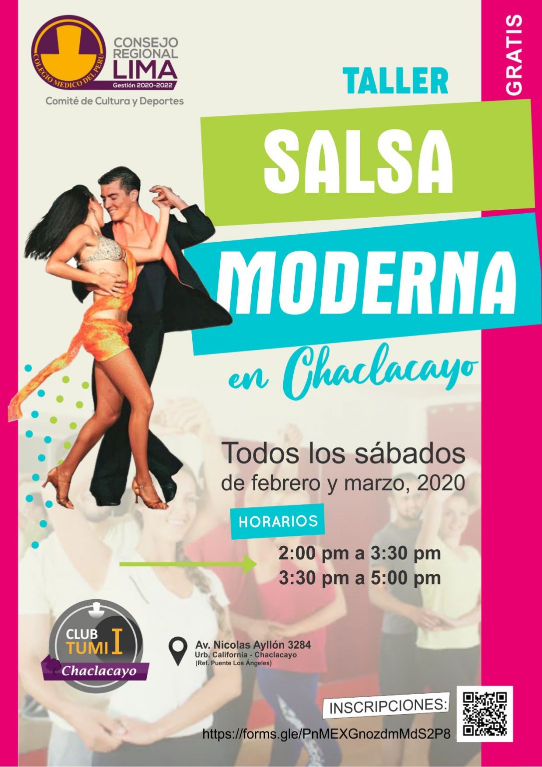 Taller de Salsa Moderna en Chaclacayo Consejo Regional III Lima CMP